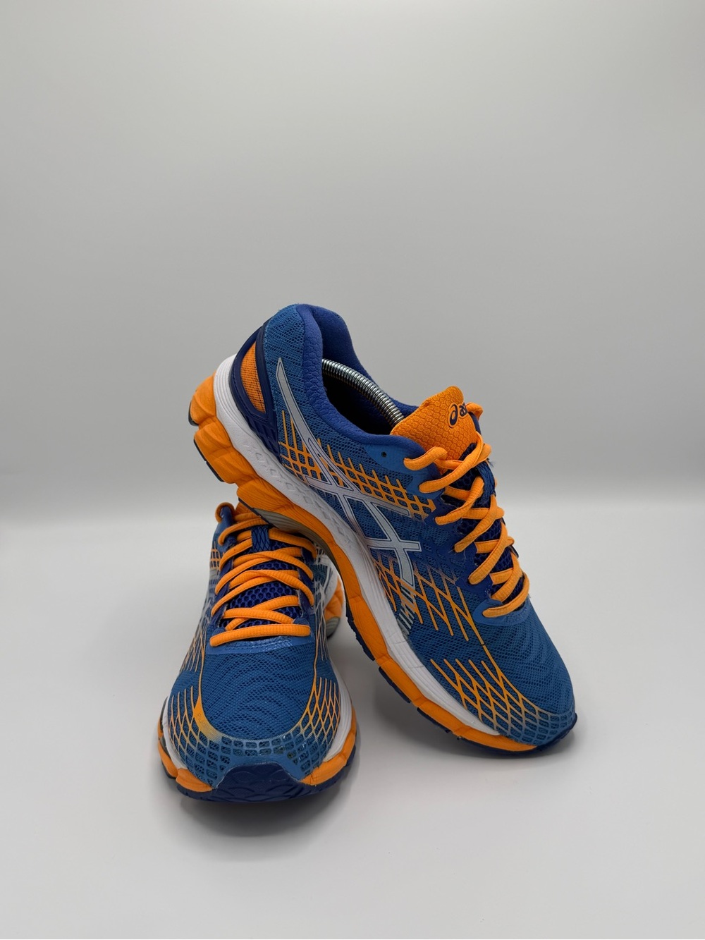 Asics Blue and Orange Men's Running Sneakers